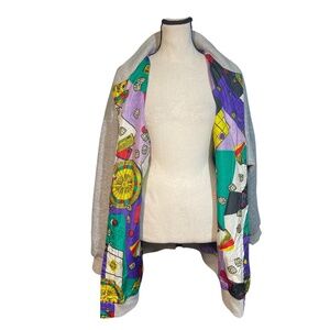 Be In the Current Scene Reversible Sweatshirt Bomber